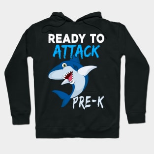 Shark Kids Ready To Attack Pre-k Boys Back To School Hoodie